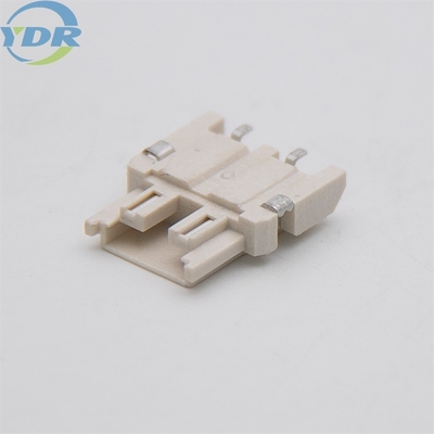 3.7mm Pitch 90 Degree 2 Pin Wafer Connector Beige SMT Type Wire To Board Connector