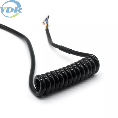 EHR-6 To XHP-6 2.5mm Wire Harness Cable Safety Coated Extension Spring Cable For Medical Equipment