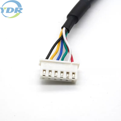 EHR-6 To XHP-6 2.5mm Wire Harness Cable Safety Coated Extension Spring Cable For Medical Equipment