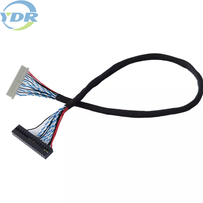 LCD Panel Screen TV Display LVDS Cable Assembly Custom Wire Harness 130mm