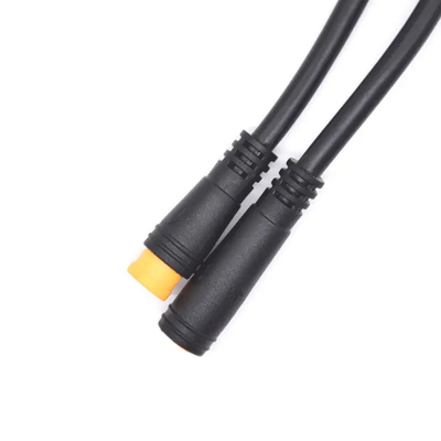 M8 3 Core Ebike Cable Waterproof Connector 3pin AWM2464 24AWG Wire