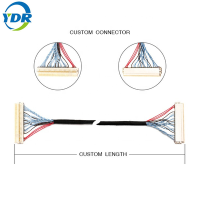 Ipex Flat LVDS Display Cable Micro Coaxial 28AWG 30AWG 32AWG