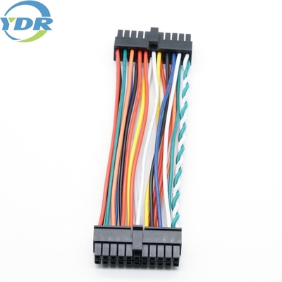 Custom Original Molex 3.0 2*11 22 Pins Two Sides Connector UL1007 22AWG Wire Harness Cable