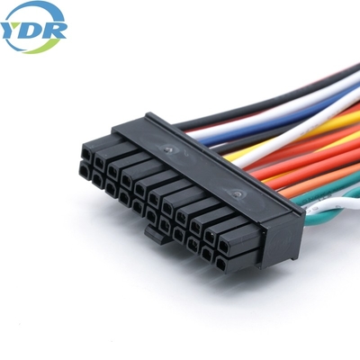 Custom Original Molex 3.0 2*11 22 Pins Two Sides Connector UL1007 22AWG Wire Harness Cable