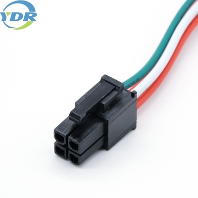 Molex 5557 4.2mm 2*2 4 Pins Connector To 4.8mm Terminal Custom Wire Harnesses and Cables