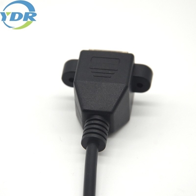 YDR Panel Mount Cables , 21.8mm Panel Mount Rj45 Extension Cable