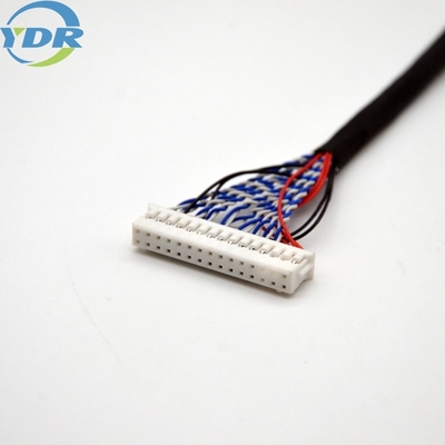Muticolor Lcd LVDS Display Cable 30 pin 10064 32AWG For TV