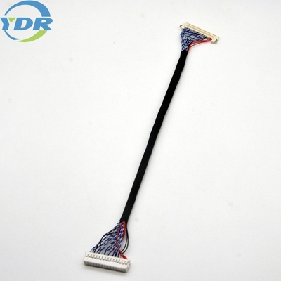 Muticolor Lcd LVDS Display Cable 30 pin 10064 32AWG For TV