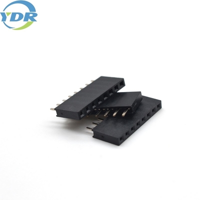 Female Header Wire Harness Connectors Single Row 2.54mm Pitch Connector 8.5mm Height