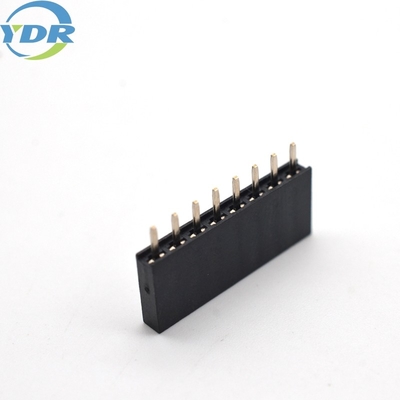 Female Header Wire Harness Connectors Single Row 2.54mm Pitch Connector 8.5mm Height