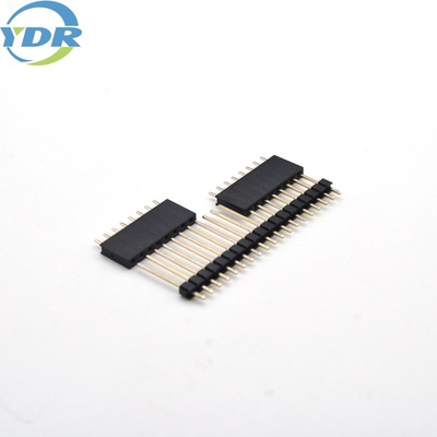 Female Header Wire Harness Connectors Single Row 2.54mm Pitch Connector 8.5mm Height