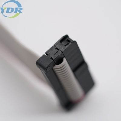 Double Row 120mm IDC Flat Cable , UL2651 28AWG Grey Ribbon Cable