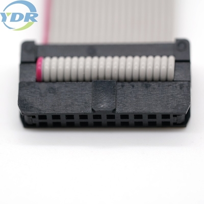 Double Row 120mm IDC Flat Cable , UL2651 28AWG Grey Ribbon Cable