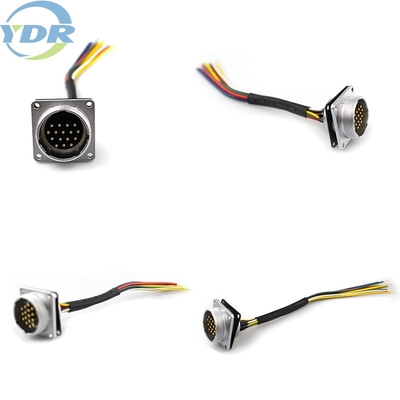16 Core Panel Mount Cables Waterproof Glue PLT Plug Connector
