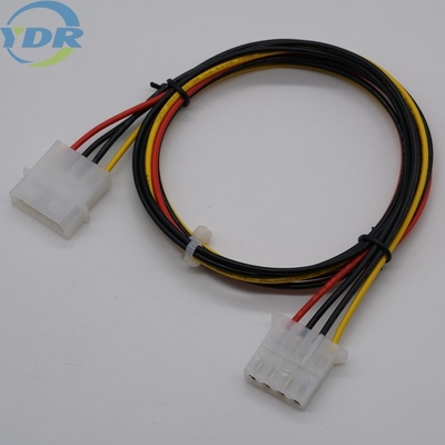Molex 5.08mm Pc Power Extension Cable 4Pin UL1007 18AWG For Computer