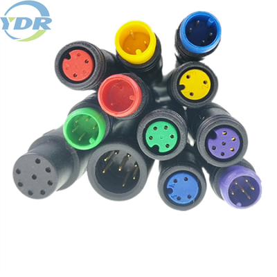 Injection Ebike Battery Connector M8 waterproof UL1007 22AWG