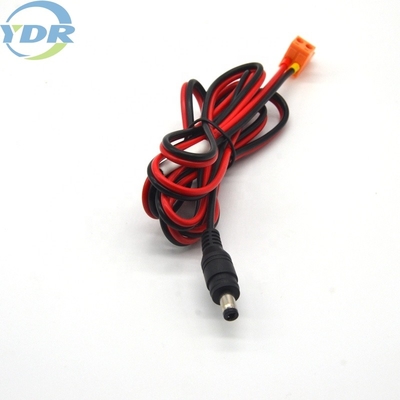 3.81mm 5521 DC Power Adapter Cable 2 Pin Black Red Pvc Terminal