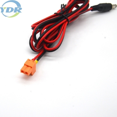 3.81mm 5521 DC Power Adapter Cable 2 Pin Black Red Pvc Terminal
