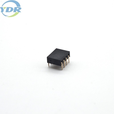 2x4 Pin Wafer Connector 2.54 Mm dual Row Single Body Right Angle Type