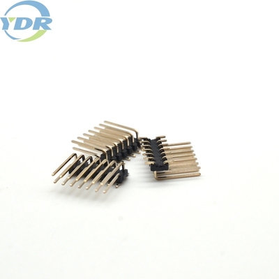 Dual Row Pcb Circuit Board Connector 1.27mm 2x7Pin Gold Plated