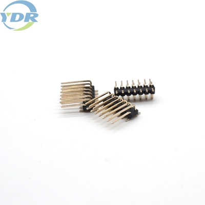 Dual Row Pcb Circuit Board Connector 1.27mm 2x7Pin Gold Plated