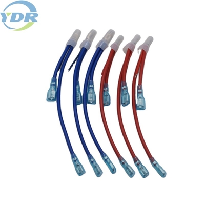 6.3mm Electrical Jumper Wire , Electricity Box Female Jumper Cables Nipple Housing