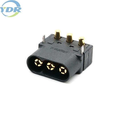 Black Straight MR60 Connector 180 Degree 3 Pin PCB Wire To Board Battery Connector