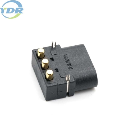 Black Straight MR60 Connector 180 Degree 3 Pin PCB Wire To Board Battery Connector