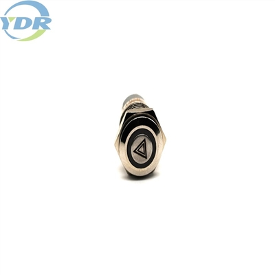 Self Locking 16mm Metal Push Button Switch IP67 W / LED Pattern For Bike