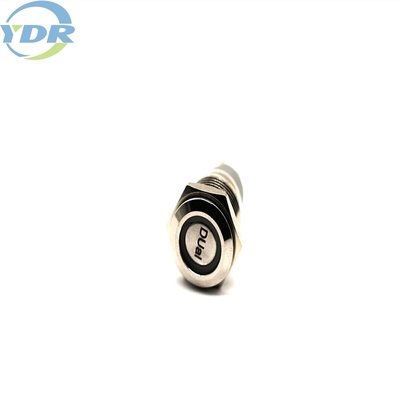 Self Locking 16mm Metal Push Button Switch IP67 W / LED Pattern For Bike