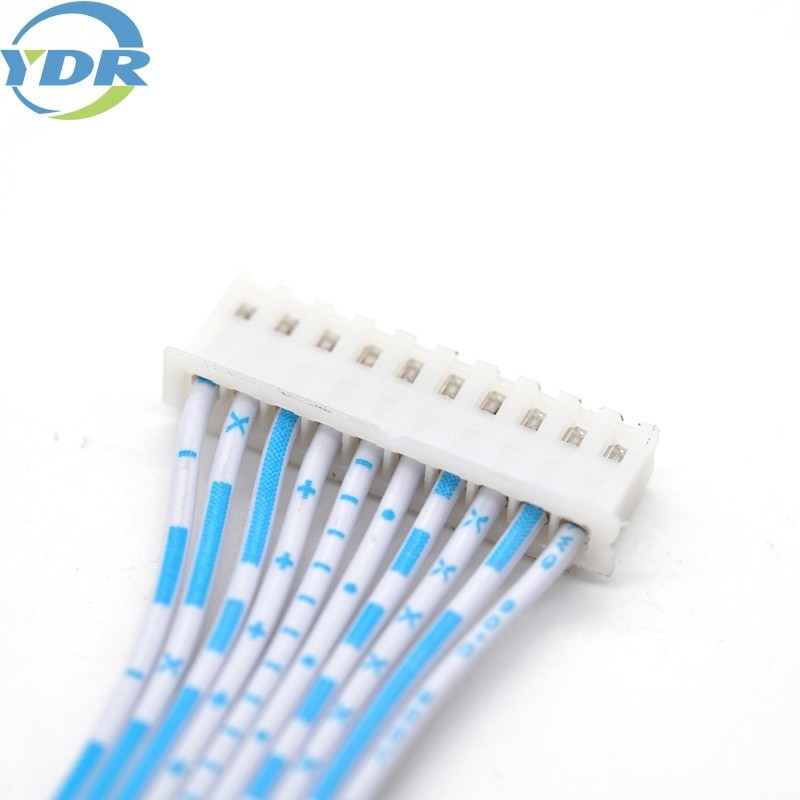 UL2468 24AWG Rainbow Cable Wire Harness JST XHP-10 Flat Cable XH2.5