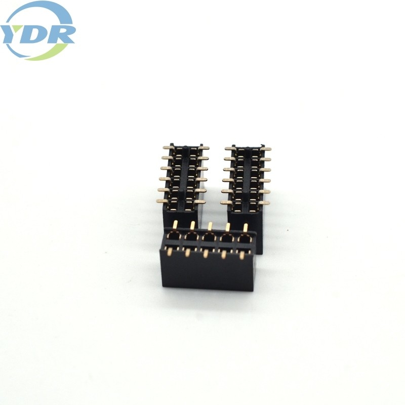 2.54mm Female Pin Header U type Single Row LCP Tin Plated Material