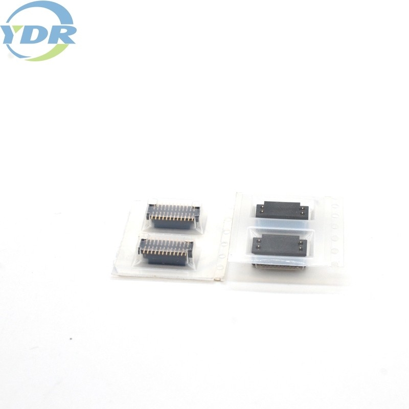 0.8mm 2x12 Pin Circuit Board Connector Height 3-8.5mm female golden plated