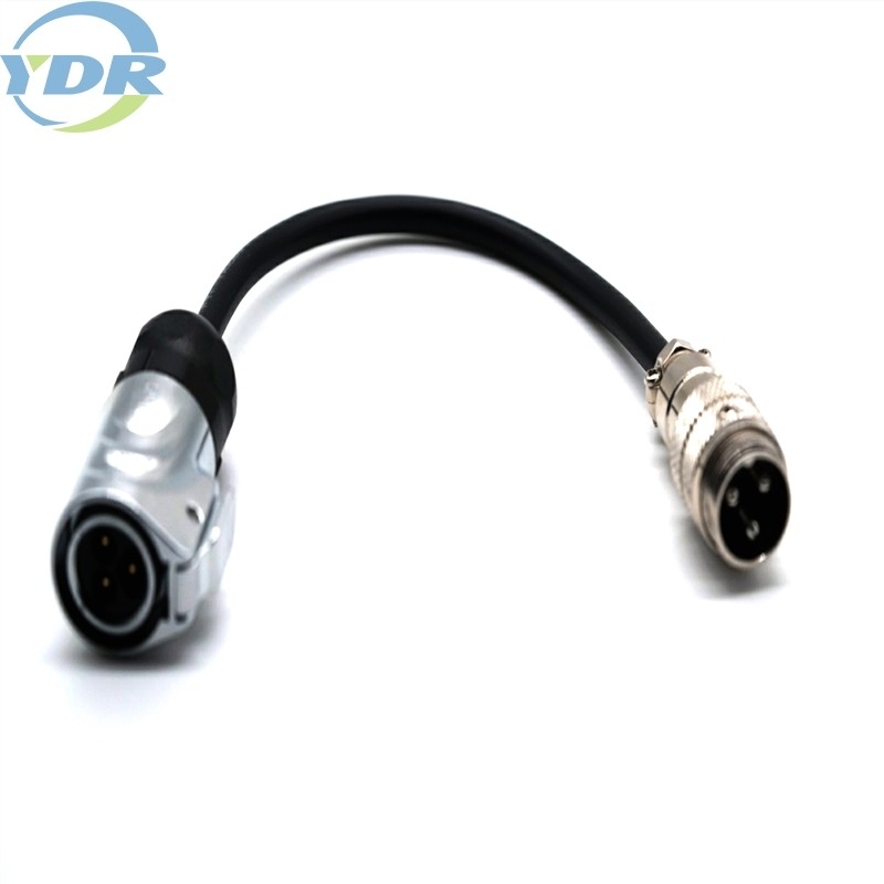 GX16 3 Core Aviation Plug Connector AWM2464 Wire Cable LP-16-C03PE-03-001